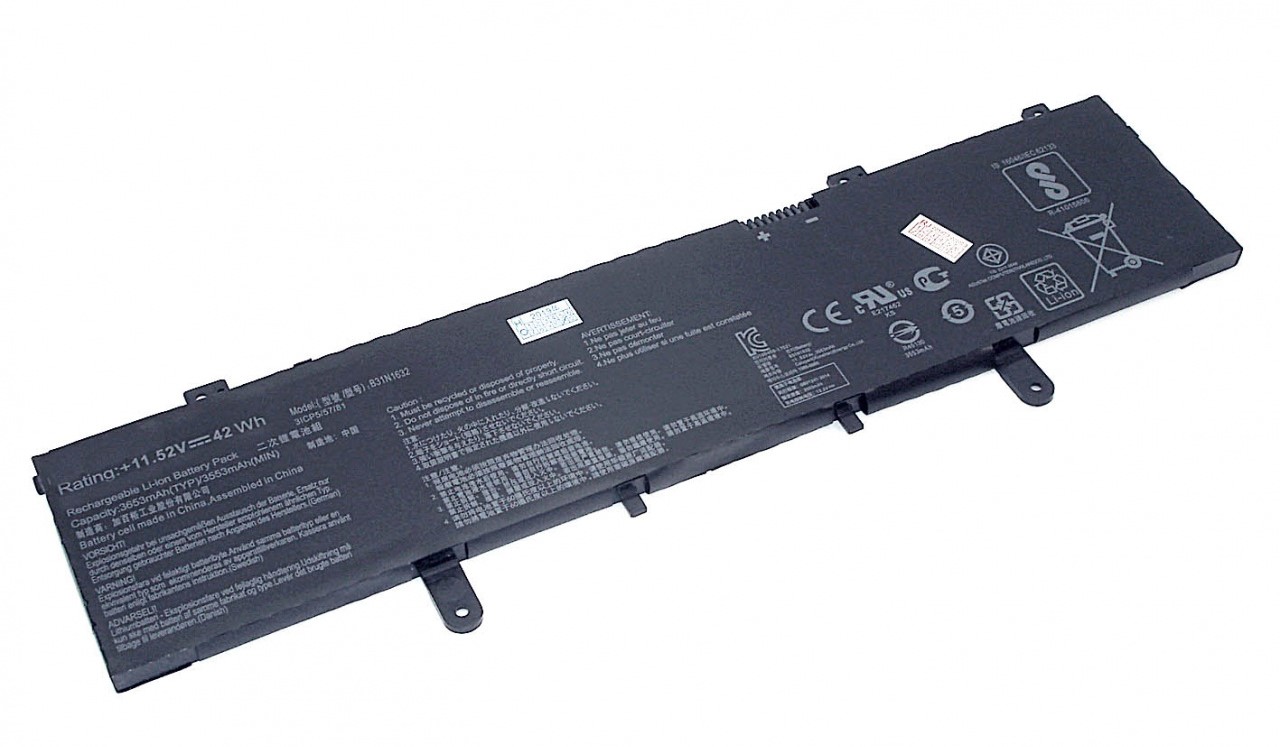   Asus Vivobook 14 A405, F405, S405U, X405U,  (B31N1632), 42Wh, 11.52V