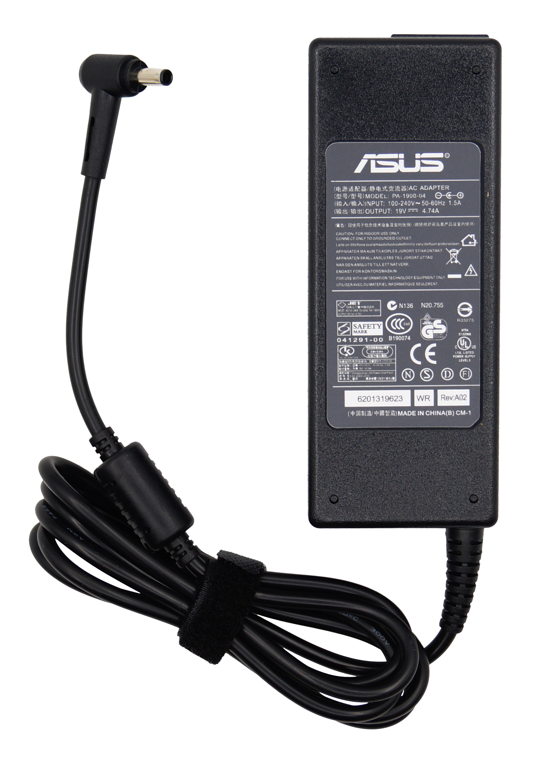   Asus 4.5x3.0, 90W (19V, 4.74A)