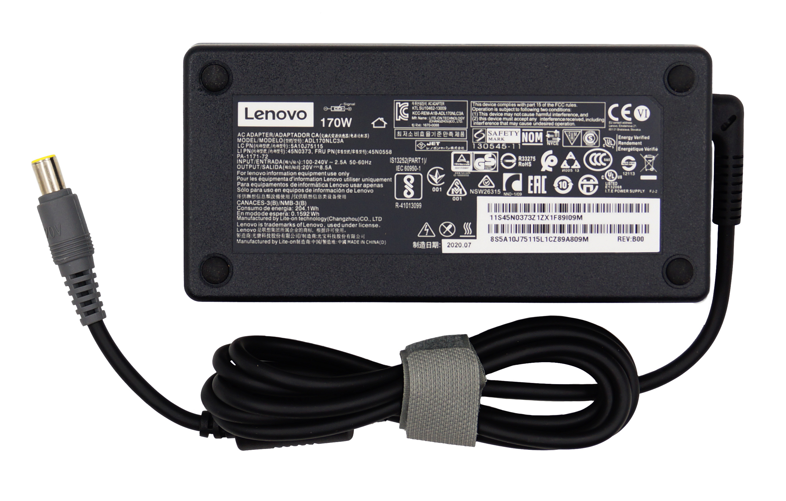   Lenovo 7.9x5.5, 170W (20V, 8.5A) ORG (slim type)