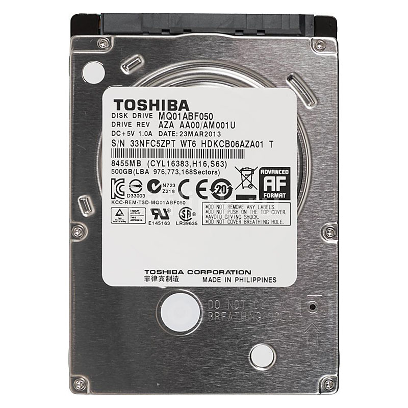   HDD, 2.5", 500 , SATA III, Toshiba, 8 , 5400 rpm, MQ01ABF050