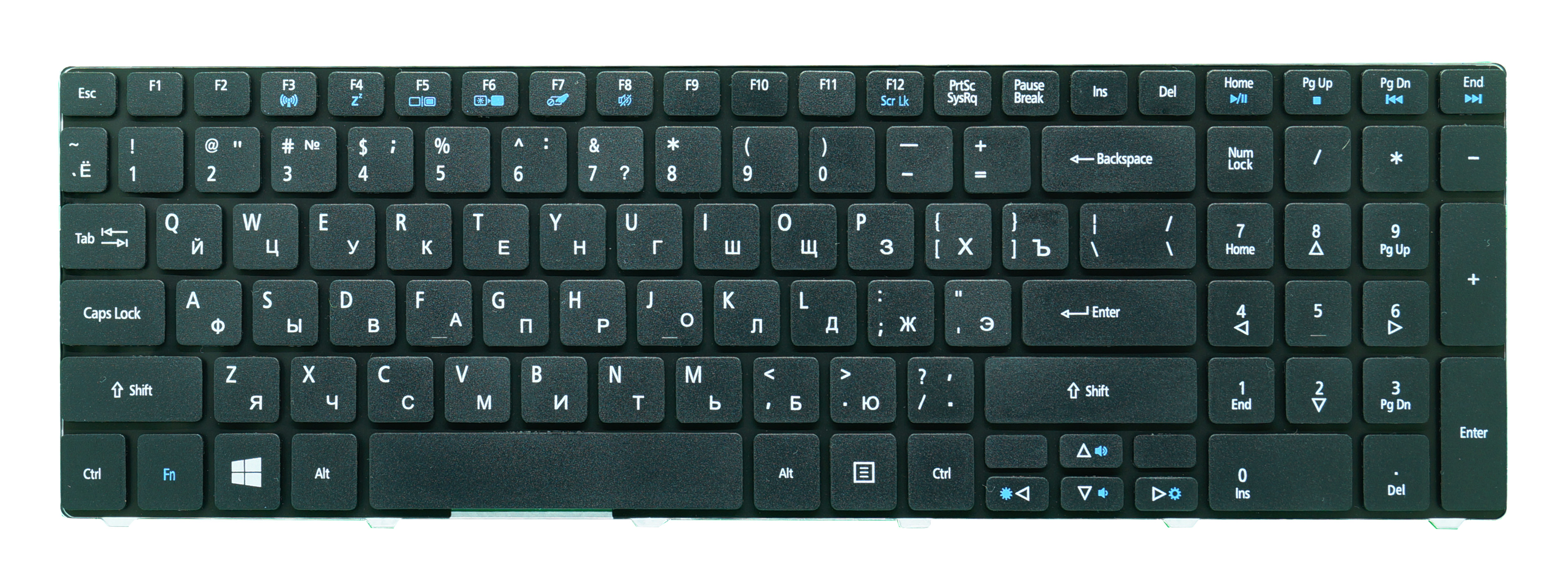 Клавиатура для ноутбука Acer Aspire 5810T черная