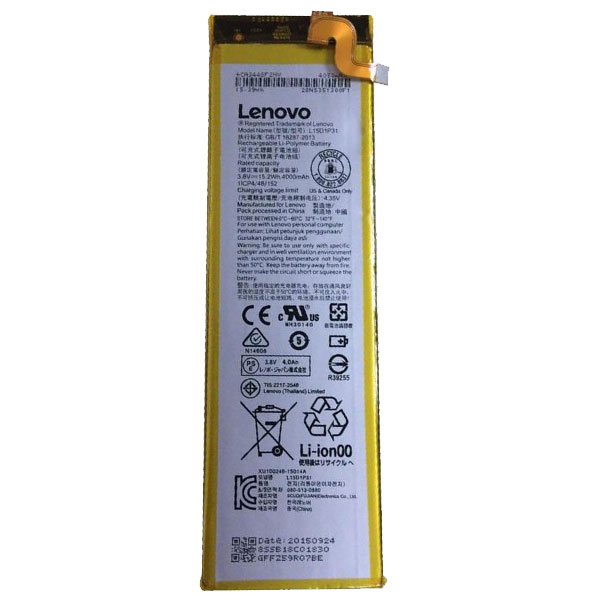   Lenovo Yoga tab 3 pro 10, yt3-x90f, yt3-x90z, yt3-x90x, yt3-x90y, yt3-x90l, (L15d1p31), 15.2Wh, 4000mAh, 3.8V