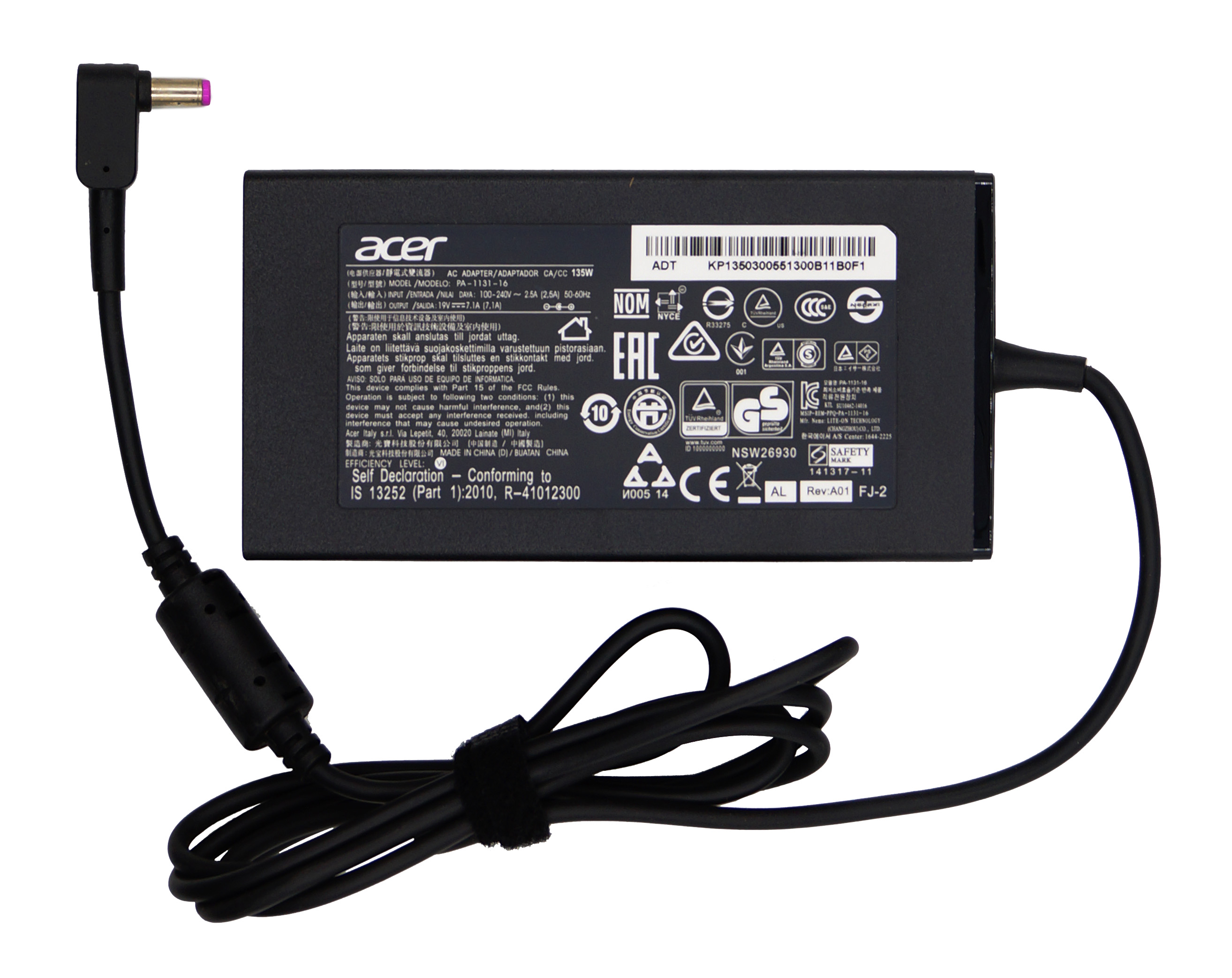   Acer 5.5x1.7, 135W (19V, 7.1A) ORG (new type)
