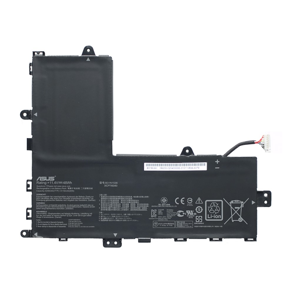   Asus Vivobook TP201, TP201SA (B31N1536), 48Wh, 11.4V