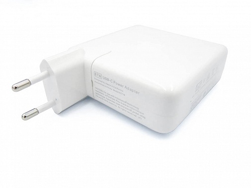 Блок питания Apple USB-C, 87W для A1719 (20.3V-4.3A, 5.2V-2.4A, MNF82CH/A), без USB-C кабеля, без логотипа