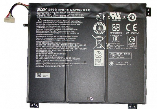   Acer Swift 1 SF114-31, Aspire One CloudBook 14 (AP15H8I), 54.8Wh, 11.4V