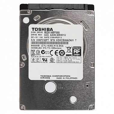   HDD, 2.5", 500 , SATA III, Toshiba, 8 , 5400 rpm, MQ01ABF050