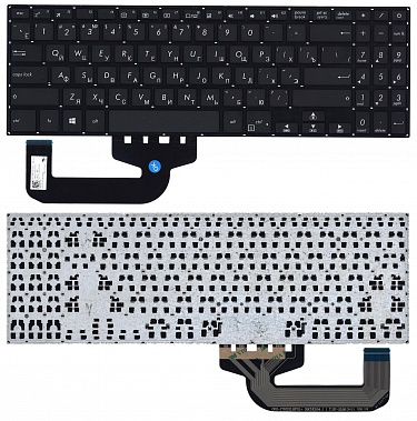 Клавиатура для ноутбука Asus X507, X507MA, X507U, X507UA, X507UB черная, без рамки